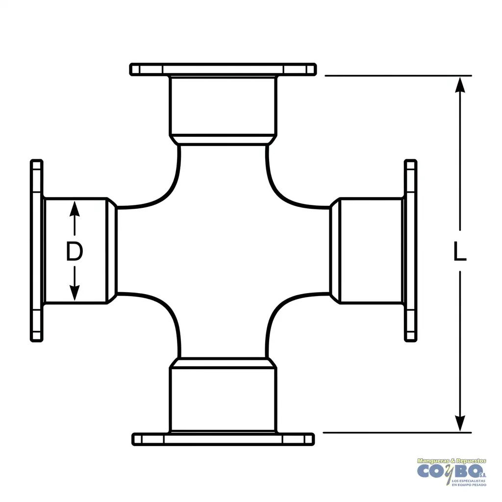 UNION BARRA D=1-15/16 L=7-35/64 (7.547") - Imagen 1